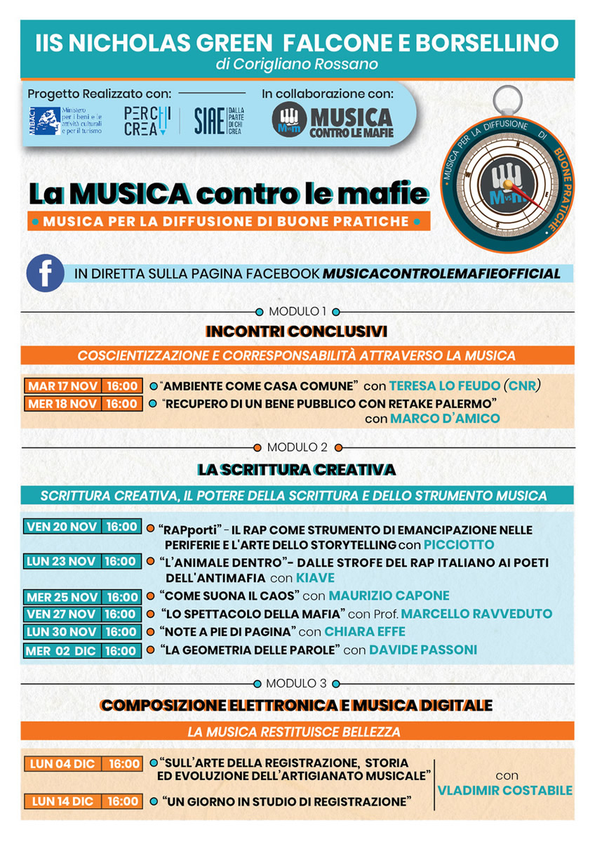 La Musica contro le mafie-locandina